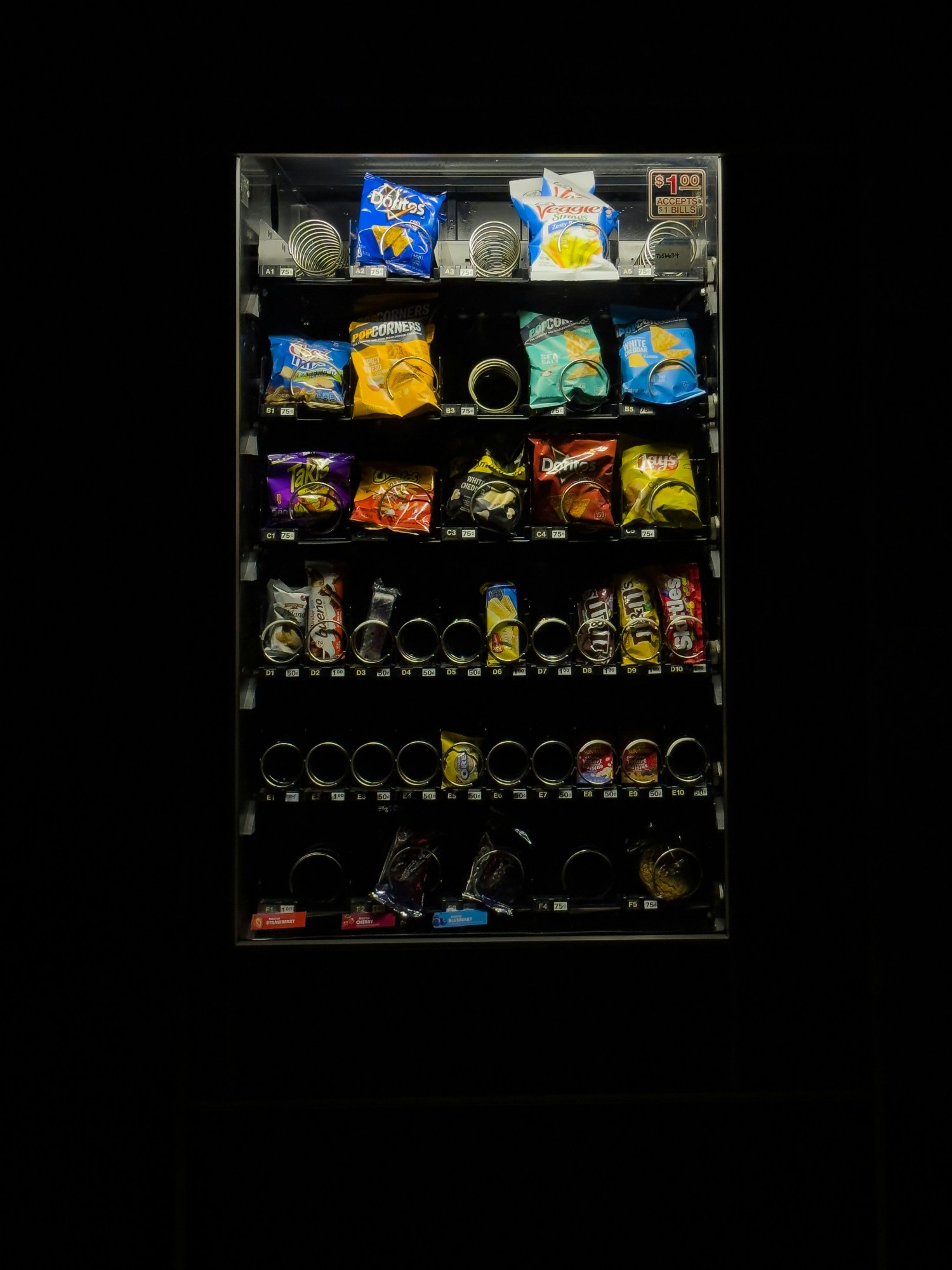 Old vending machine — the old way